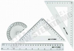 Set de rigle BUROMAX Set de rigle pentru desen liniar- 20сm